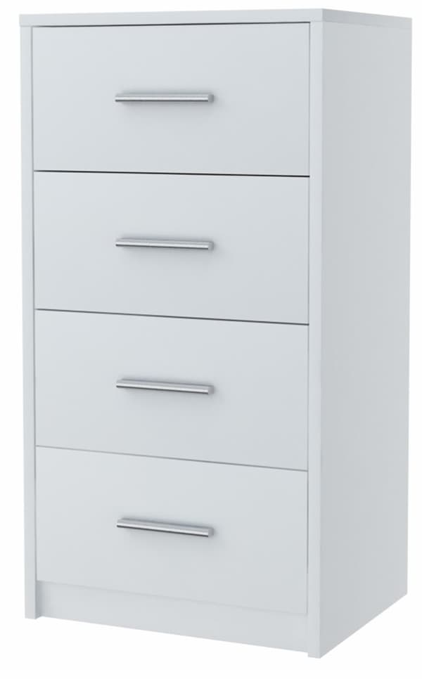 Byrå BODO 4S VIT 40cm hylllådor