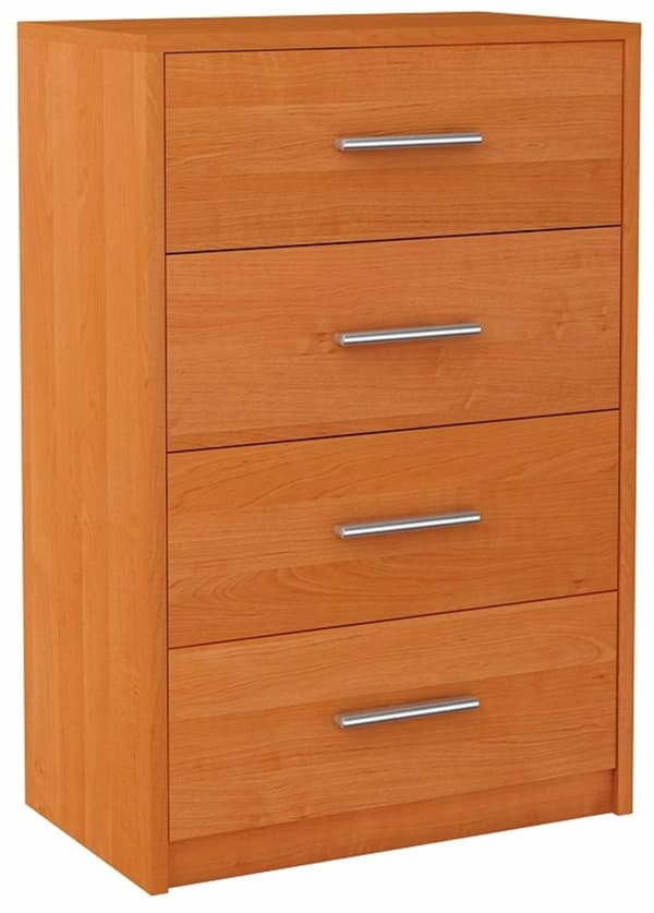 Kommode skab BODO 60cm 4S ALDER 4 skuffer hylde