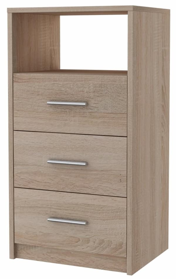 Kommode skab 3SO EG SONOMA 40cm skuffer hylde