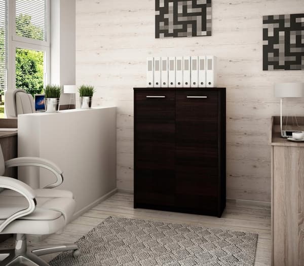 Lipastokaappi BODO 2D2P WENGE Venge-toimistohylly