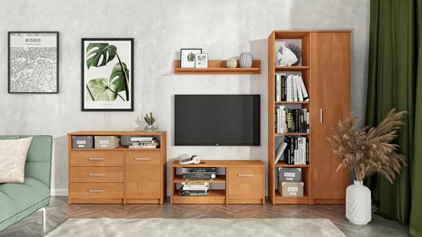 Kommode skab BODO 1D3SO 100 ALDER skuffer hylde