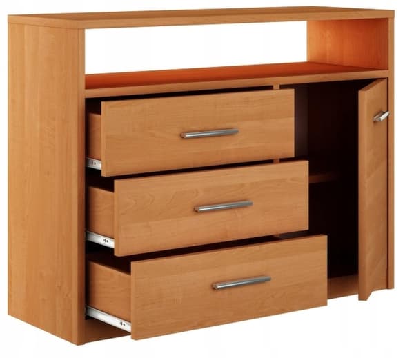 Kommode skab BODO 1D3SO 100 ALDER skuffer hylde