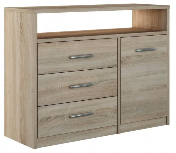 Kommode skab BODO 1D3SO 100 SONOMA skuffer hylde
