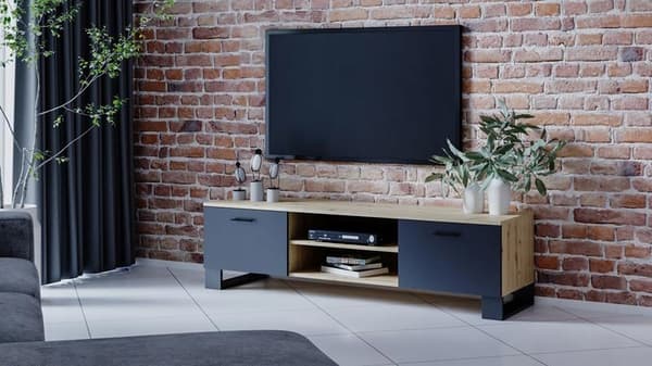 RTV bord KLARA 120cm håndværkssort hems PR