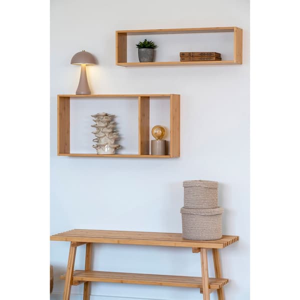 Ember vegghylle 70x15x36 cm natur.