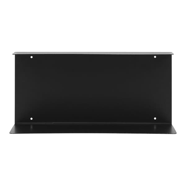 Lille vegghylle 40x18x18 cm svart.