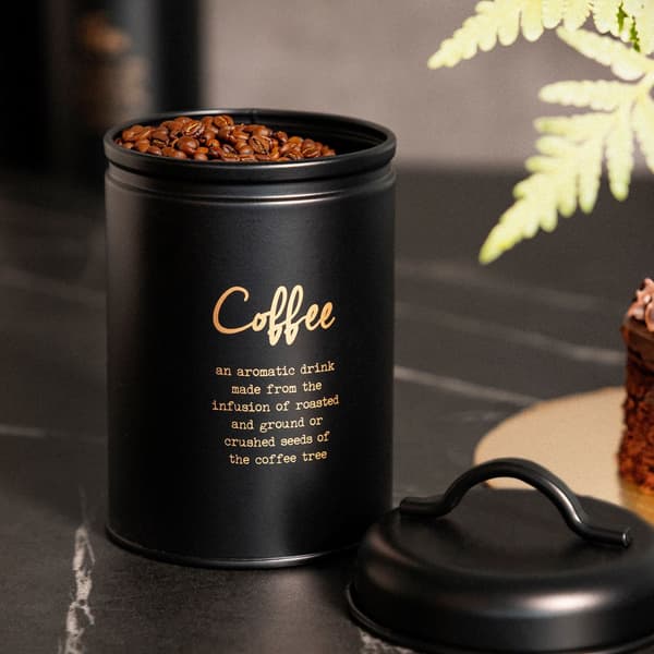 Behållare | ESCULL | för kaffe svart | 14x10cm | 872681