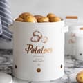 Miniatyrbild 1 av 6: Behållare | YENNIS | för potatis vit | 23x22cm | 872957
