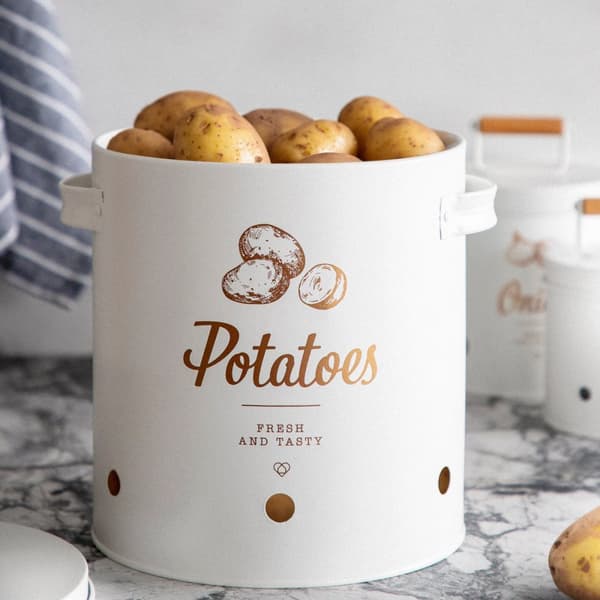 Behållare | YENNIS | för potatis vit | 23x22cm | 872957