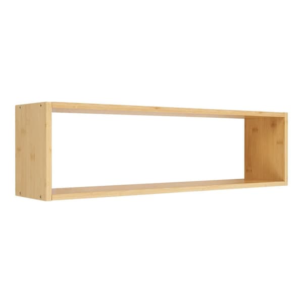 Ember vegghylle 70x15x19,5 cm natur.