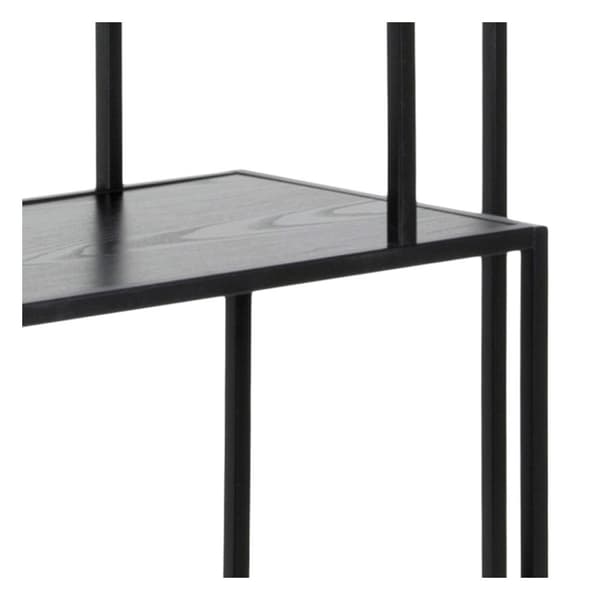 Seaford hylle 5 hyller svart.