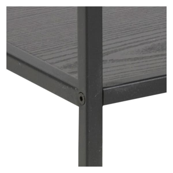 Seaford reol 4 hylder mat sort.