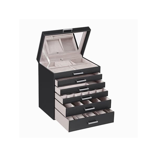 Smyckeskrin 5 l�dor svart