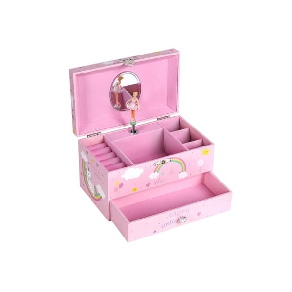 Smyckeskrin med musik rosa