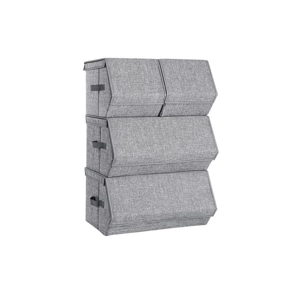 Förvaringslådor 4 stycken stapelbara