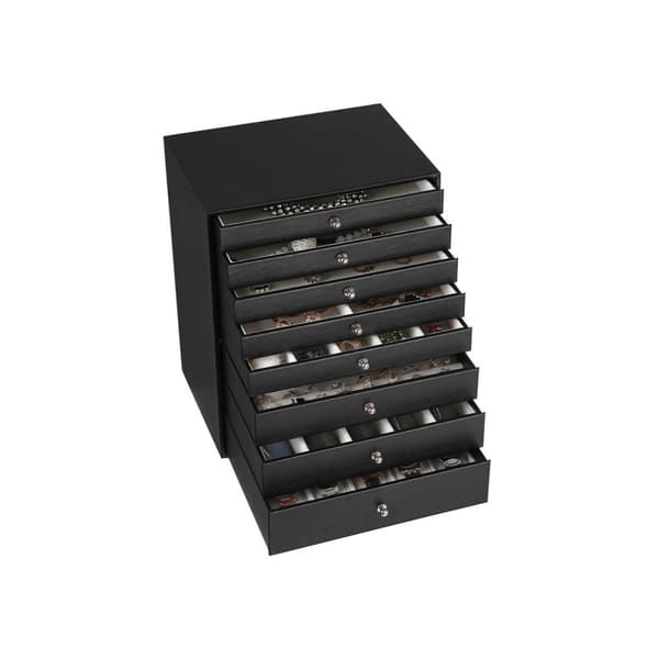 Smyckeskrin 8 l�dor Svart