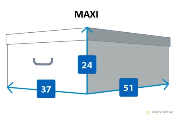 Pahvilaatikko MAXI CLASSIC CREAM