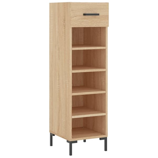 Skoskåp sonoma-ek 30x35x105 cm konstruerat trä