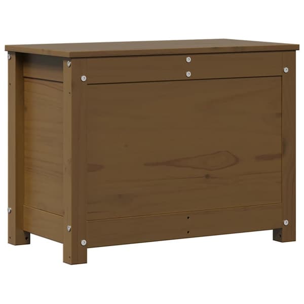 Förvaringslåda honungsbrun 60x32x45,5 cm massiv furu