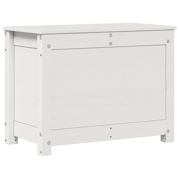 Förvaringslåda vit 60x32x45,5 cm massiv furu