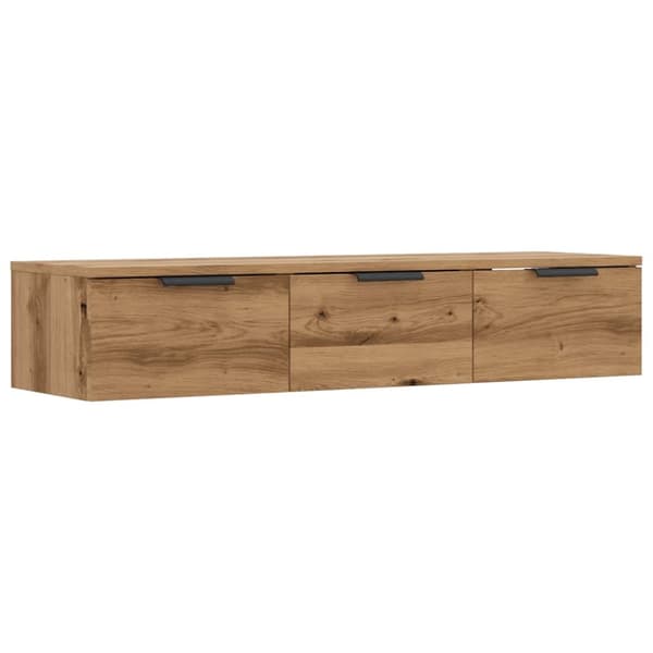 Väggskåp artisan ek 102x30x20 cm konstruerat trä