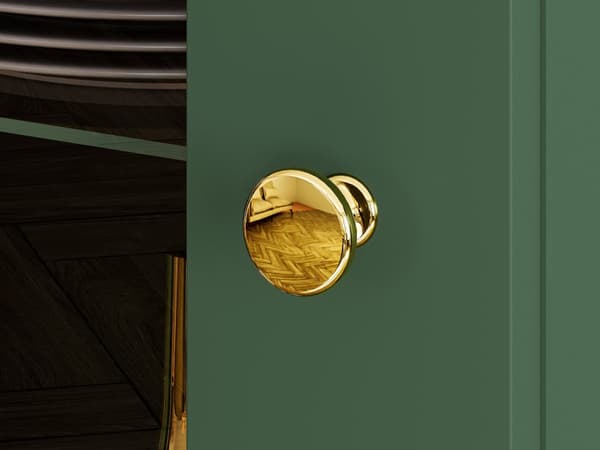 FURNLUX VITRINSKÅP FORT GRÖNT & GULD 55CM