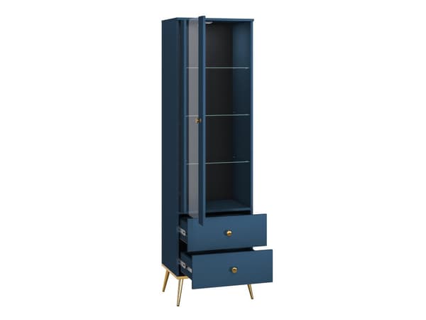 FURNLUX VITRIINI MARINE BLUE & GOLD 55CM
