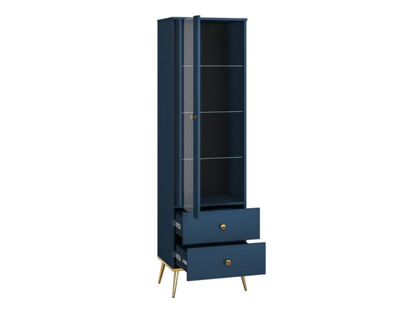 FURNLUX VITRIINI MARINE BLUE & GOLD 55CM