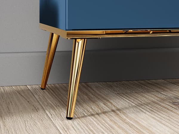 FURNLUX VITRIINI MARINE BLUE & GOLD 55CM