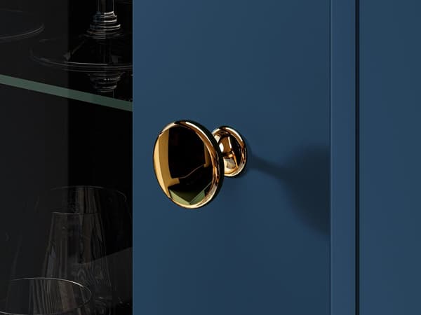 FURNLUX VITRIINI MARINE BLUE & GOLD 55CM