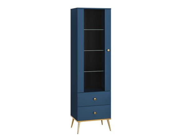 FURNLUX VITRIINI MARINE BLUE & GOLD 55CM