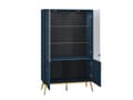 Pikkukuva 3 / 11: FURNLUX VITRIINI SININEN & KULTAINEN 92CM