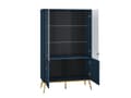 Pikkukuva 4 / 11: FURNLUX VITRIINI SININEN & KULTAINEN 92CM