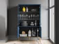 Pikkukuva 6 / 11: FURNLUX VITRIINI SININEN & KULTAINEN 92CM