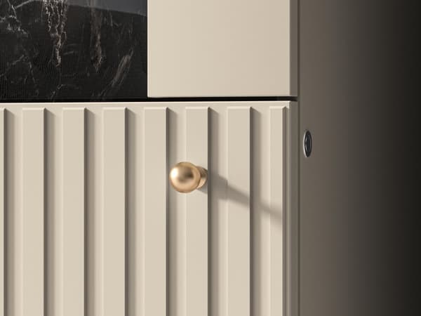 FURNLUX VITRINSKÅP SOPHIE BEIGE 55CM