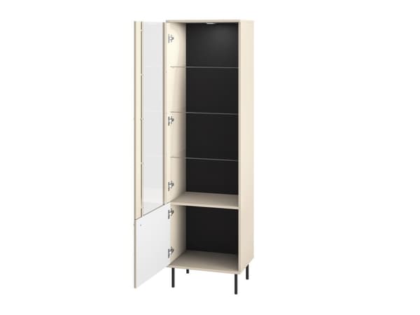 FURNLUX VITRINSKÅP SOPHIE BEIGE 55CM