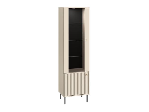 FURNLUX VITRINSKÅP SOPHIE BEIGE 55CM