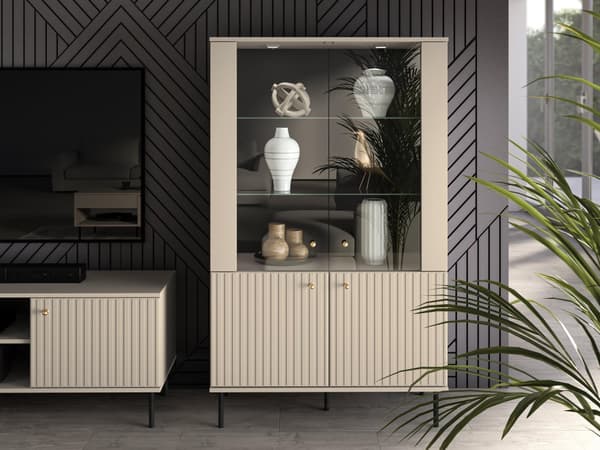 FURNLUX VITRIINI SOPHIE BEIGE 92CM