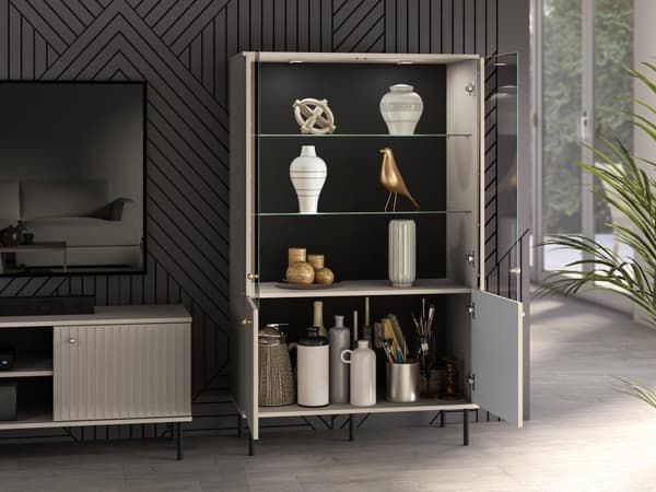 FURNLUX VITRIINI SOPHIE BEIGE 92CM