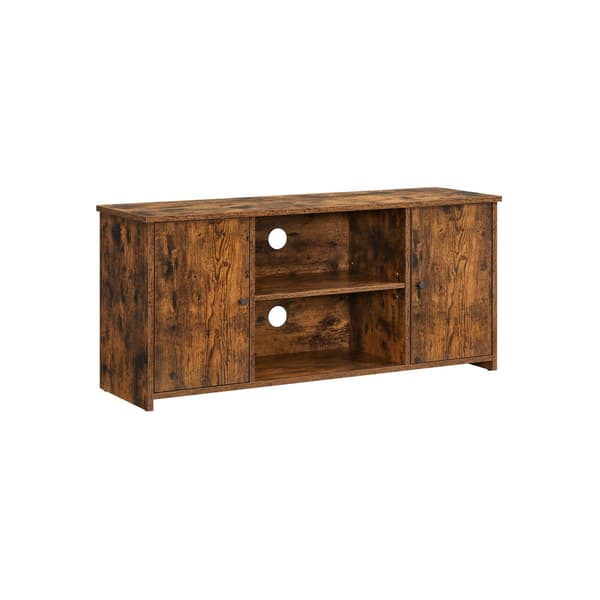 TV-kaappi vintage-ruskeilla ovilla