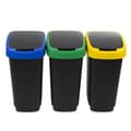 Miniatyrbillede 2 af 2: Waste bin Rotho Twist Blue Black Red Green 25 L Plastic