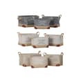 Miniatyrbillede 1 af 4: Multi-purpose basket DKD Home Decor Beige Grey Light brown 40 x 30 x 24 cm Wood 3 Pieces (3 Units)