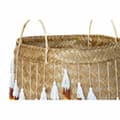 Miniatyrbild 3 av 3: Basket set DKD Home Decor Multicolour Bamboo Fringe Boho 3 Pieces