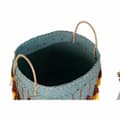 Miniatyrbild 2 av 3: Basket set DKD Home Decor Multicolour Bamboo Fringe Boho 3 Pieces