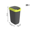 Miniatyrbild 2 av 4: Waste bin Rotho Twist Lime Plastic 25 L