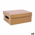 Miniatyrbild 1 av 2: Storage Box with Lid Confortime Cardboard 36,5 x 28,5 x 16,5 cm (6 Units)