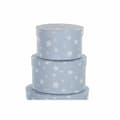 Miniatyrbillede 2 af 3: Set of Stackable Organising Boxes DKD Home Decor Circular Stars Children's Cardboard