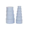 Miniatyrbillede 1 af 3: Set of Stackable Organising Boxes DKD Home Decor Circular Stars Children's Cardboard