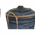 Miniatyrbild 2 av 4: Basket set DKD Home Decor Blue Black (3 Pieces)
