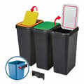 Miniatyrbillede 4 af 5: Recycling Waste Bin Tontarelli IN7309 (6 Units) (29,2 x 39,2 x 59,6 cm)